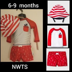 Baby boy Swim Wear  Set 6-9 months  NWTs